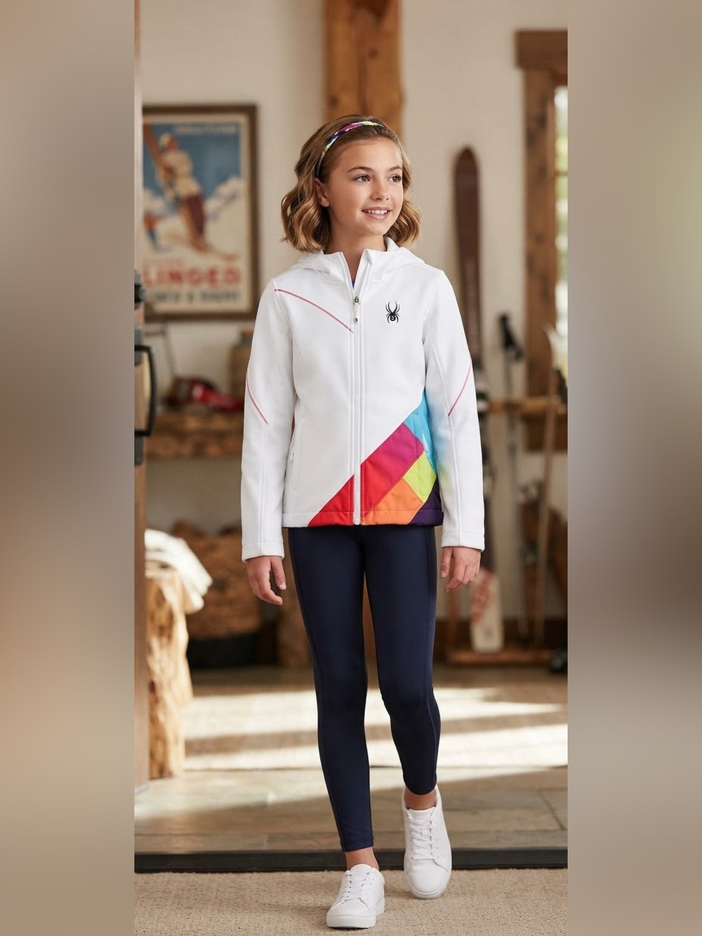 Spyder Girls Arc Soft Shell Jacket Sz XL Insulated Wind Resistant Ski Winter